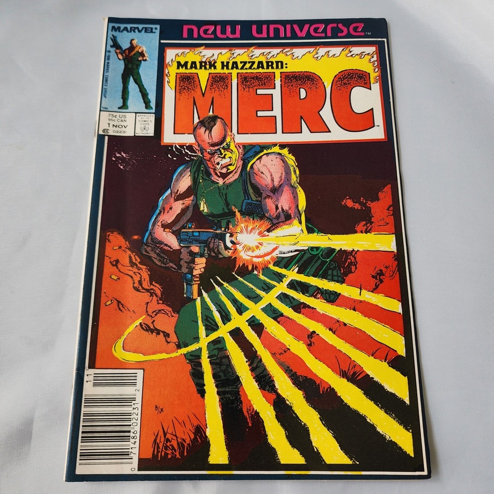 Mark Hazzard: Merc #1 Comic Book Marvel New Universe Nov 1986 Comic FN First OG